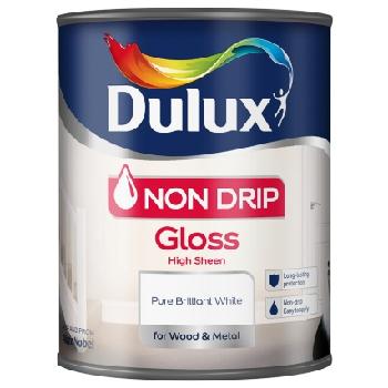 Dulux Non Drip Gloss White 750ml