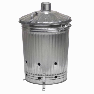 Galvanised Incinerator Bin