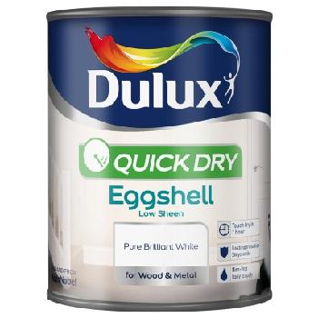 Dulux Quick Dry Eggshell White 750ml