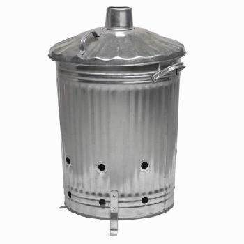 Galvanised Incinerator Bin