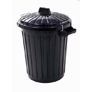 Black Plastic Bin