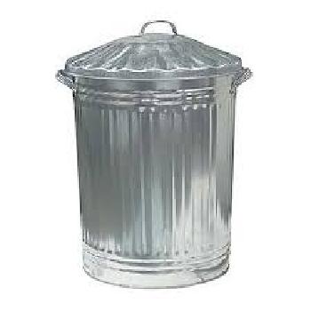 Galvanised Bin
